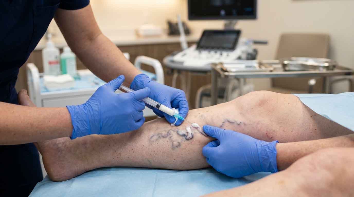 Köpük Varis Tedavisi Skleroterapi Adana